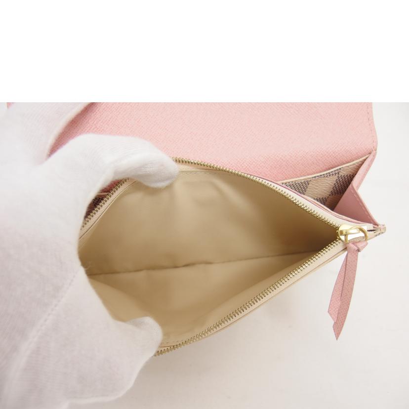 LV ルイ・ヴィトン/ポルトフォイユ・エミリー/ダミエ/アズール/ローズバレリーヌ/N41625//TA2***/Bランク/04