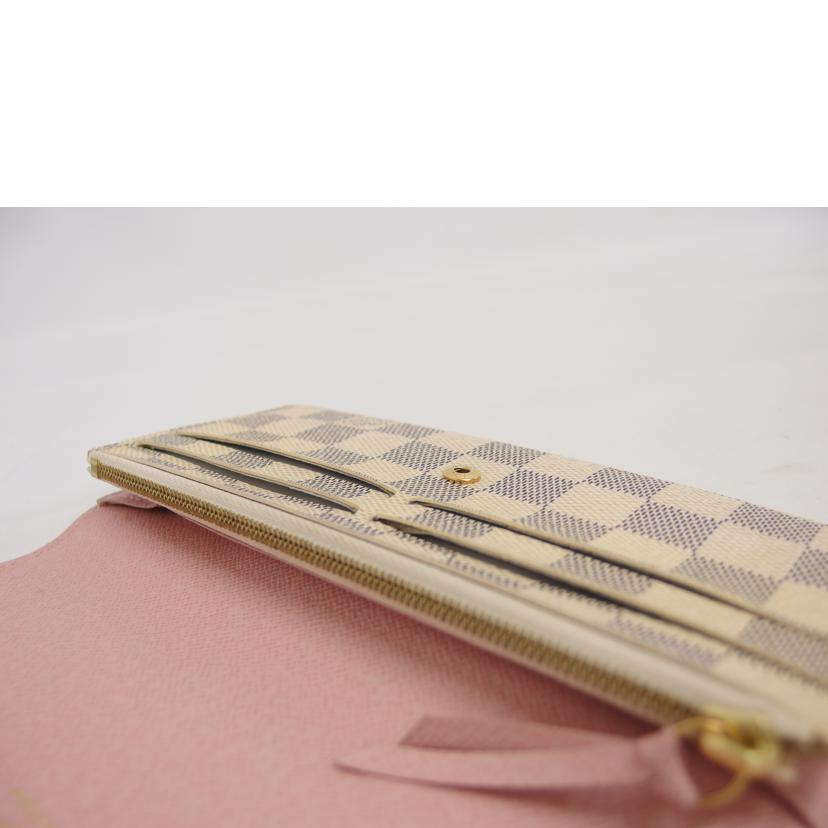 LV ルイ・ヴィトン/ポルトフォイユ・エミリー/ダミエ/アズール/ローズバレリーヌ/N41625//TA2***/Bランク/04