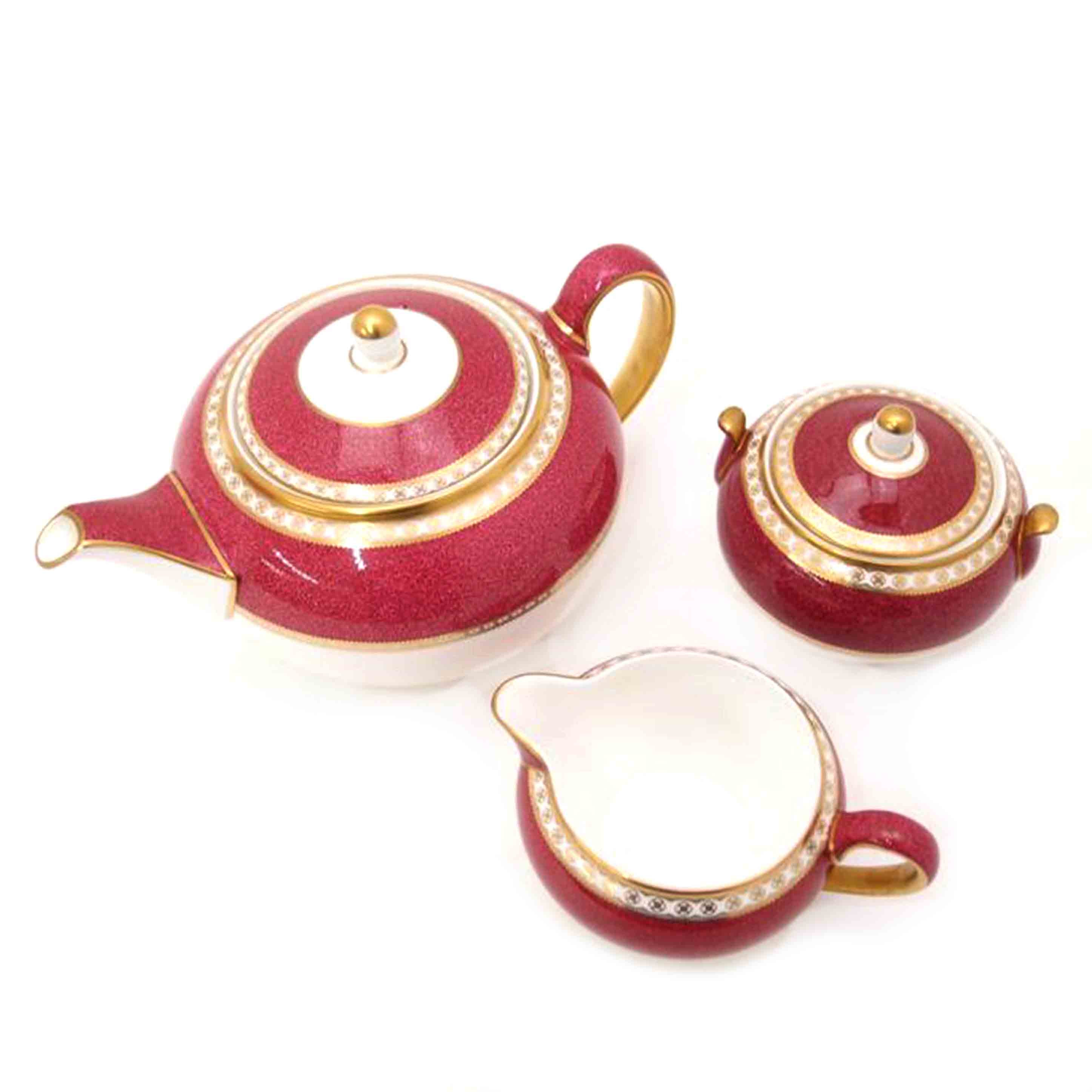 WEDGWOOD ウェッジウッド/ウェッジウッド ULANDER ティーポット、クリーマー、シュガーポット3点セット//Aランク/69