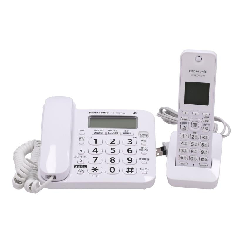 Panasonic パナソニック /コードレス電話機/RU・RU・RU/VE-GD27DL//5EBFA097394/Bランク/65