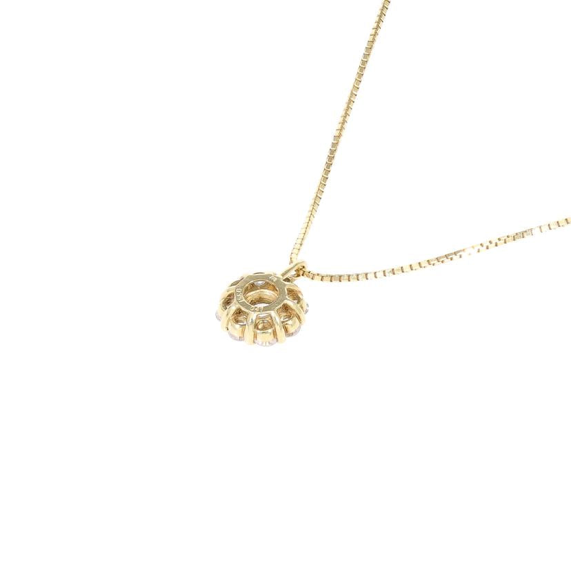 K18ダイヤネックレス0.351/0.41ct//ABランク/19