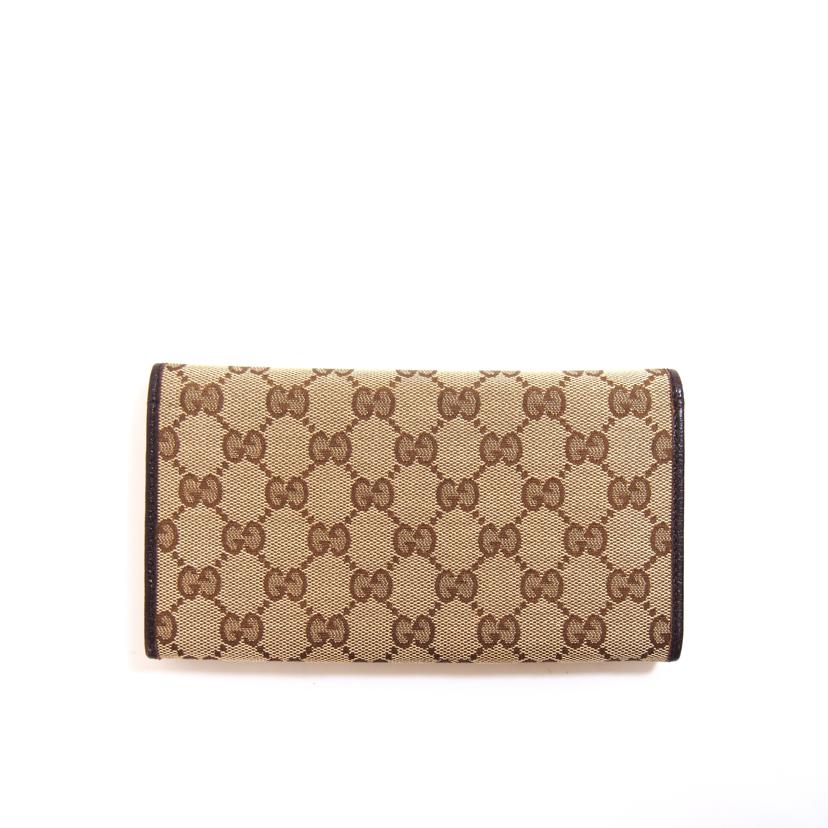 GUCCI グッチ/GGキャンバスフラップ二つ折り長財布/224260//288*/Aランク/71