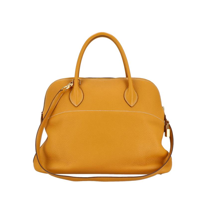 HERMES エルメス/ボリード35/トリヨンクレマンス/ムタード/□R刻印//□R ******/SAランク/24