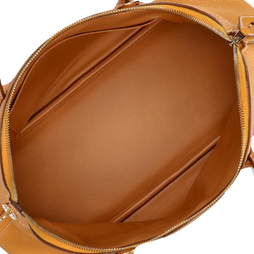 HERMES エルメス/ボリード35/トリヨンクレマンス/ムタード/□R刻印//□R ******/SAランク/24
