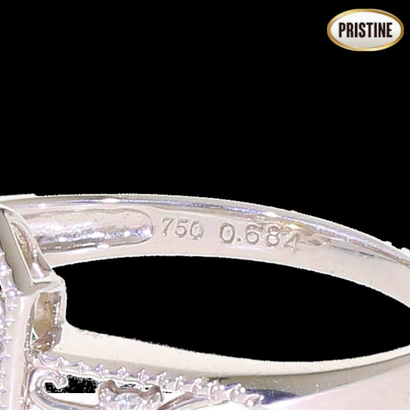 K18イエローベリルダイヤリング0.684/D0.18ct #13//SAランク/75