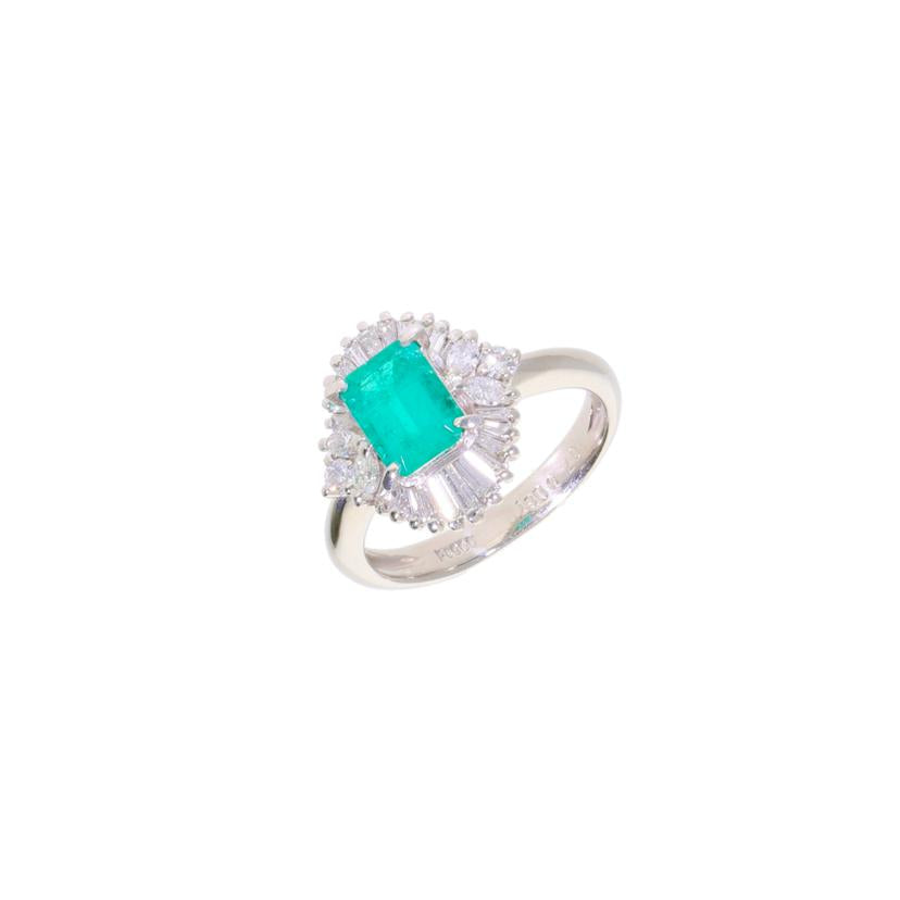 /◎PT900エメラルドダイヤリング1.07/FD0.61ct//Aランク/59