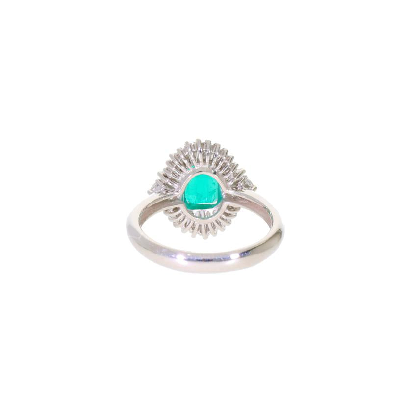 /◎PT900エメラルドダイヤリング1.07/FD0.61ct//Aランク/59