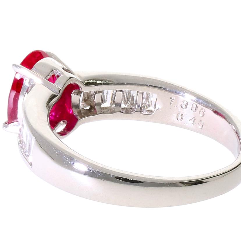 /◎PT900ルビーダイヤリング1.386/D0.43ct//ABランク/59