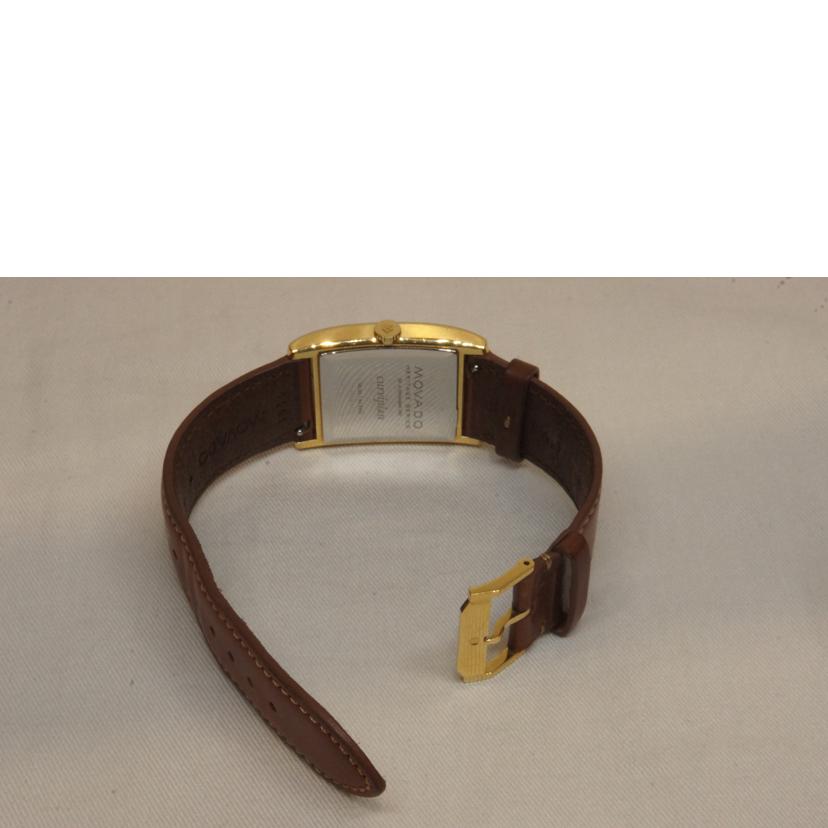 MOVADO モバード/ヘリテージシリーズスモセコスクエアケースレザーベルトQZ/03.1.34.6334//152*****/ABランク/92