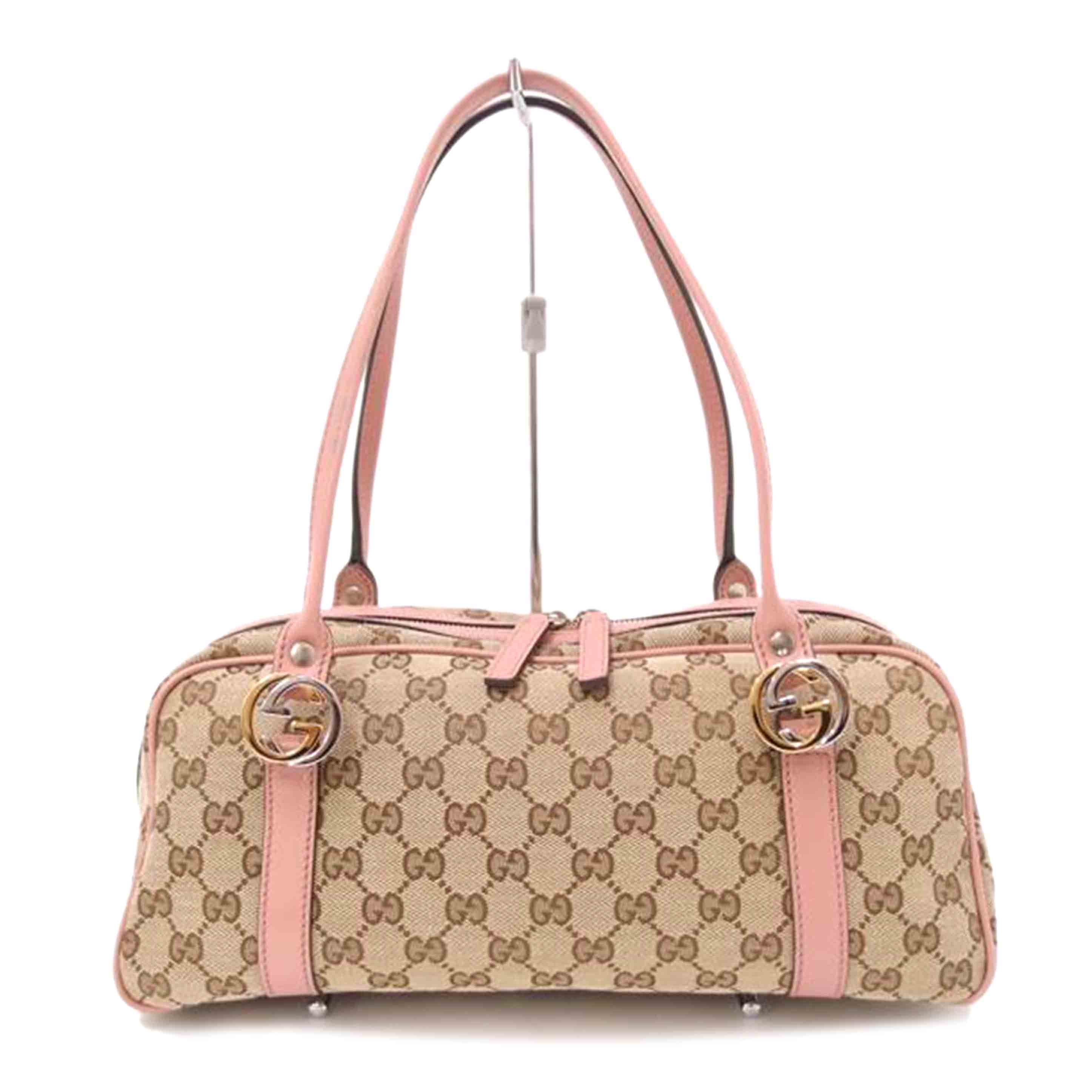 GUCCI グッチ/GGツインズGGキャンバスミニボストン/ピンク/232958//520***/Aランク/69