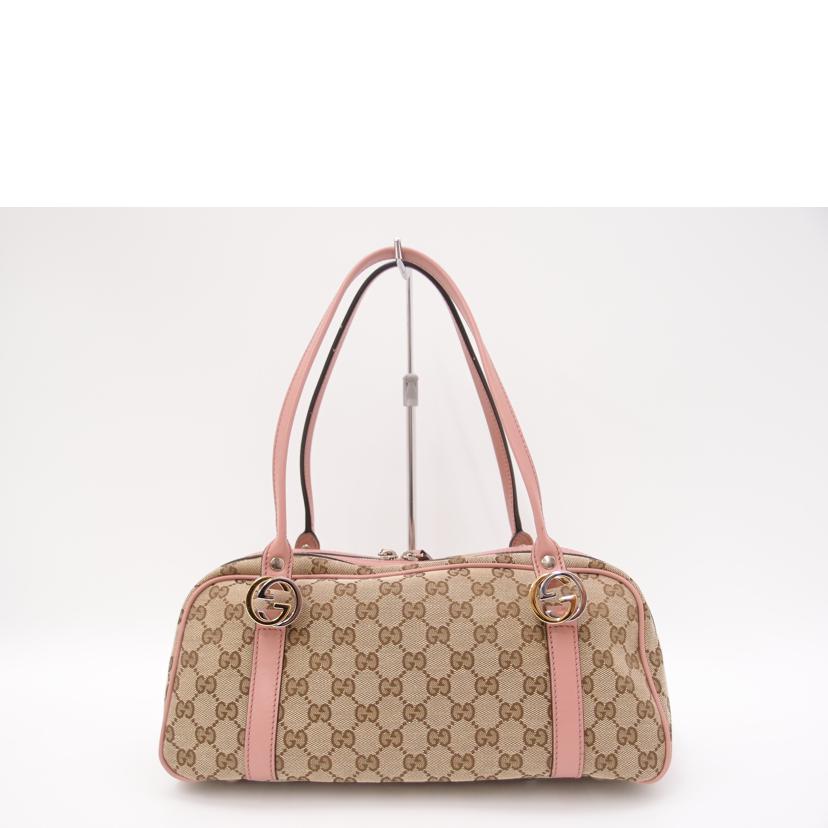 GUCCI グッチ/GGツインズGGキャンバスミニボストン/ピンク/232958//520***/Aランク/69