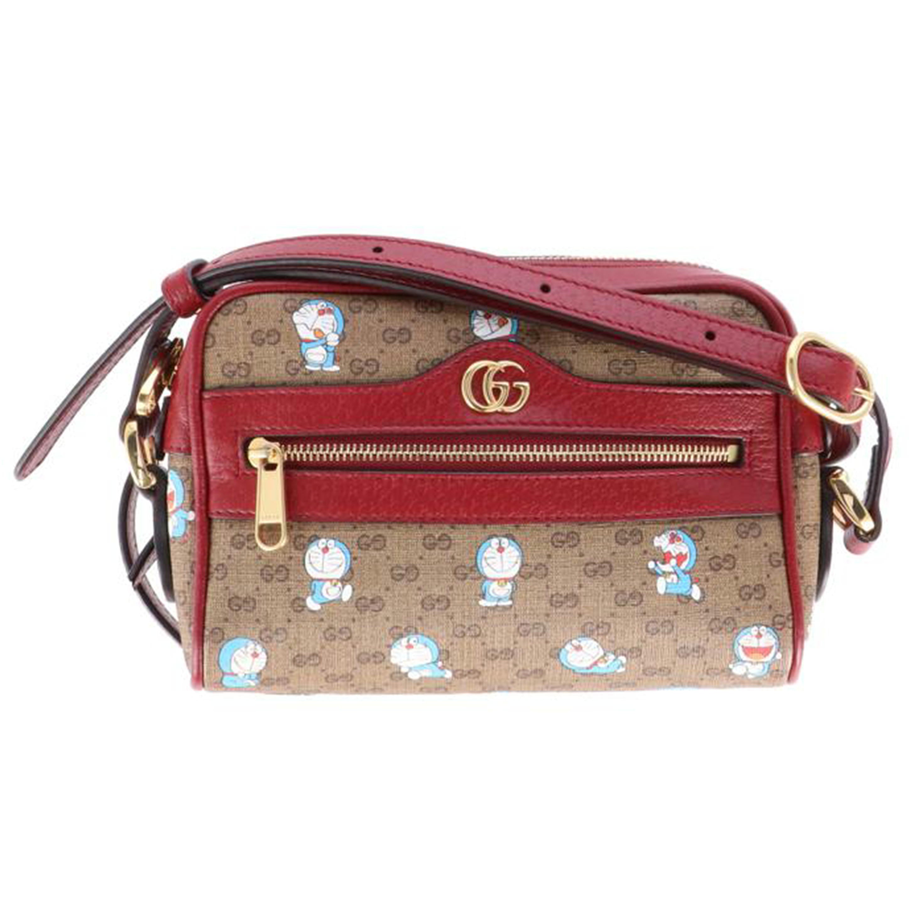 GUCCI グッチ/GGスプリームミニバッグ/ドラえもんコラボ /647784//493***/Aランク/24