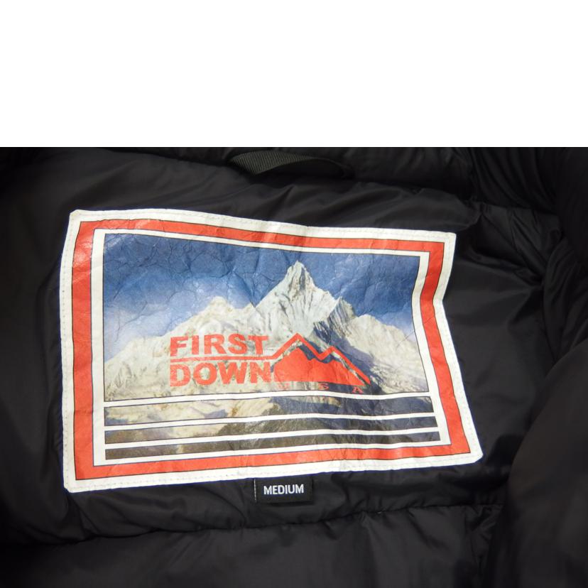 FIRST DOWN ファーストダウン/FIRST DOWNフーデッドダウンジャケット/ブラック/203-1501//ABランク/82