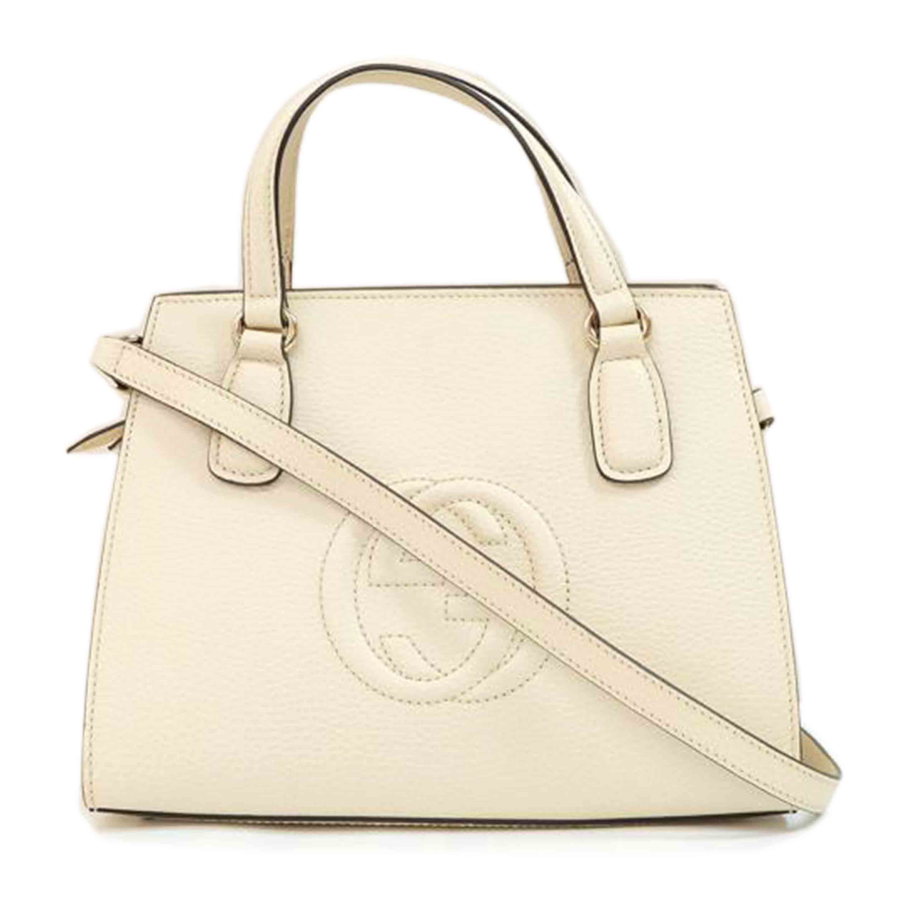 GUCCI グッチ/ソーホーエンボスGGロゴ2Wayハンドバック/607722//213***/Aランク/71