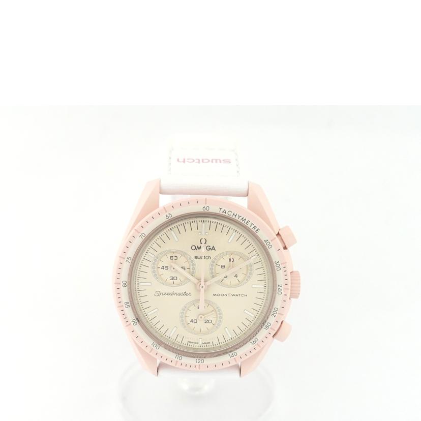 OMEGA×swatch オメガ×スウォッチ/MISSION TO VENUS/クロノグラフ/クォーツ/SO33P100//Bランク/88
