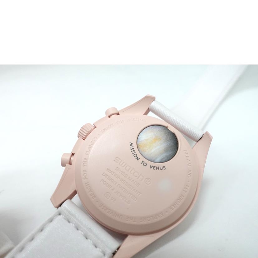 OMEGA×swatch オメガ×スウォッチ/MISSION TO VENUS/クロノグラフ/クォーツ/SO33P100//Bランク/88