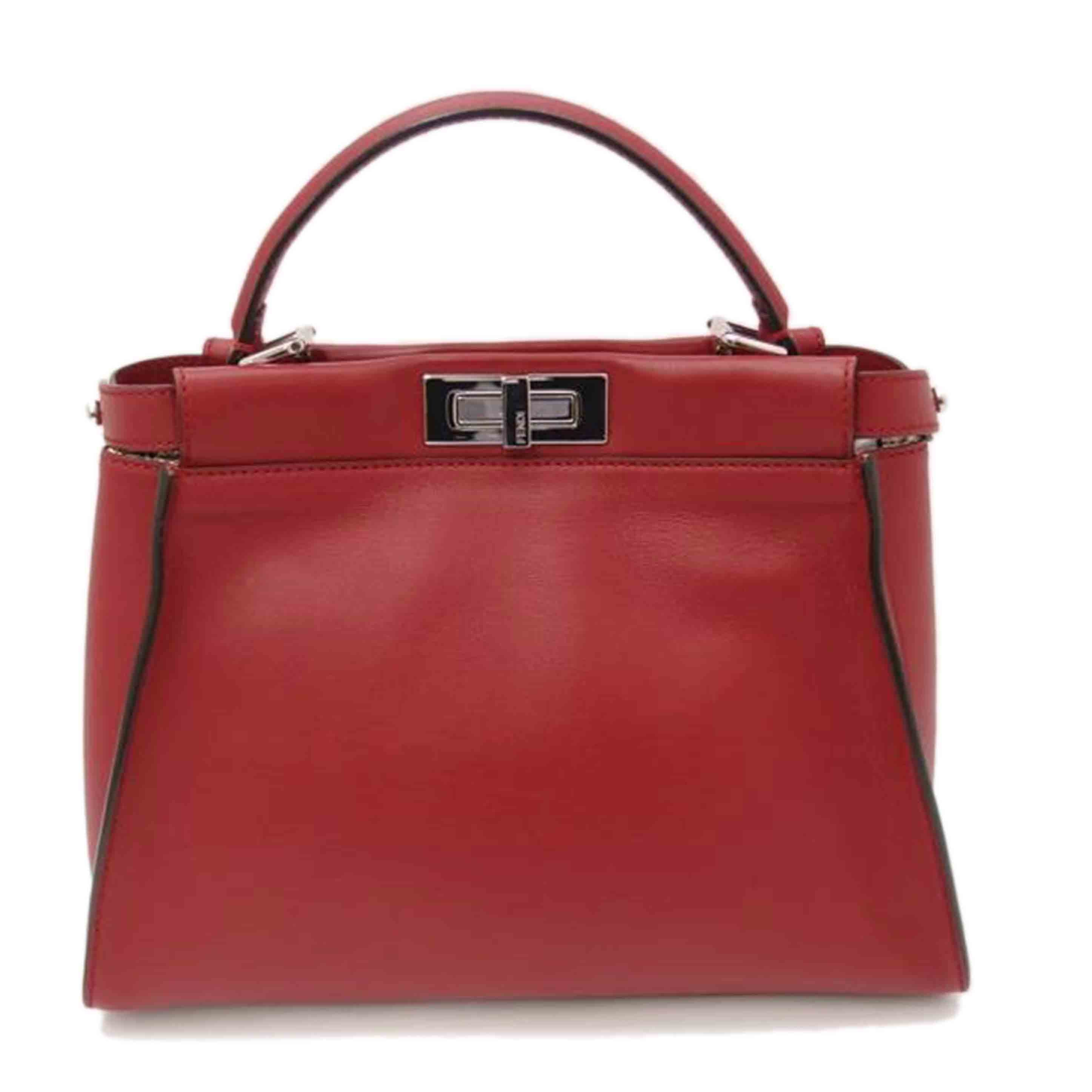 FENDI フェンディ/ピーカブー2wayトート/レッド/8BN290-7RJ//169*****/Aランク/69