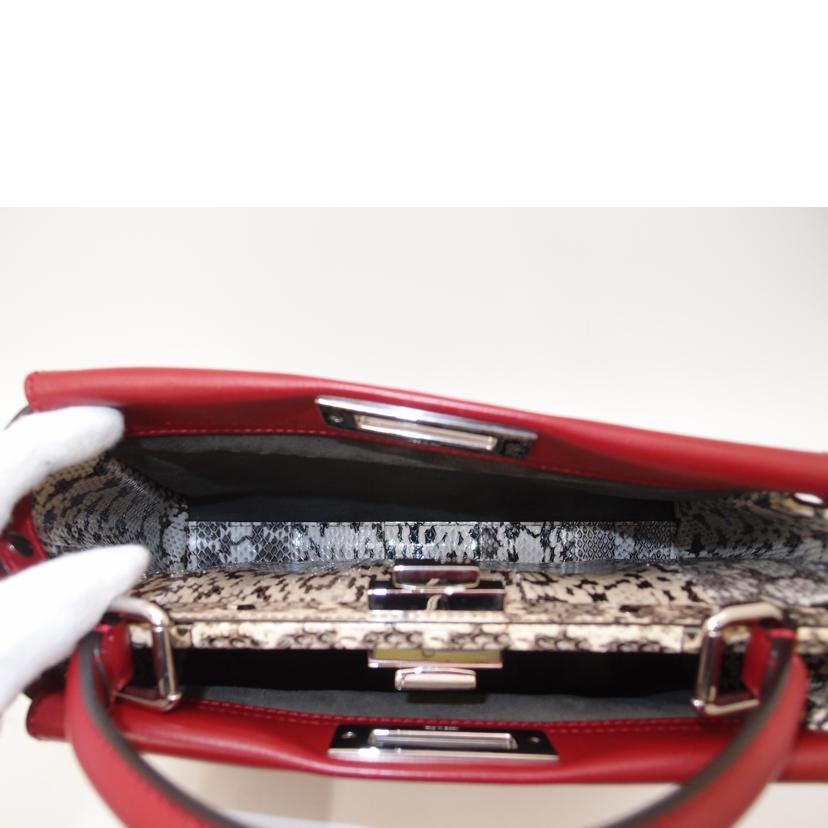 FENDI フェンディ/ピーカブー2wayトート/レッド/8BN290-7RJ//169*****/Aランク/69
