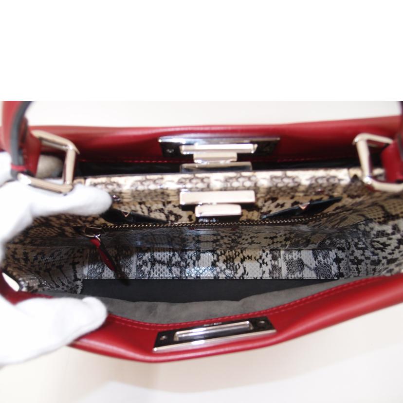 FENDI フェンディ/ピーカブー2wayトート/レッド/8BN290-7RJ//169*****/Aランク/69