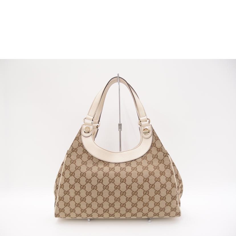 GUCCI グッチ/GGキャンバストート/ホワイト/154982//212***/Aランク/69