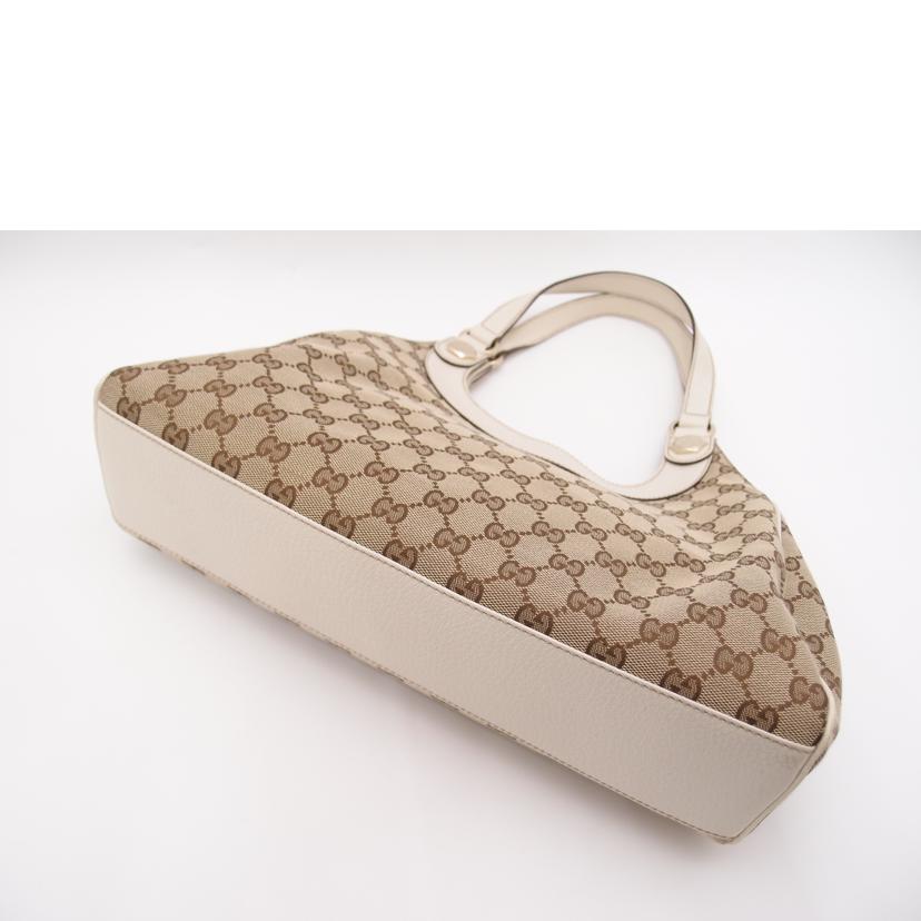 GUCCI グッチ/GGキャンバストート/ホワイト/154982//212***/Aランク/69