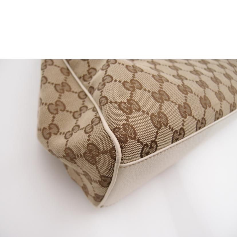 GUCCI グッチ/GGキャンバストート/ホワイト/154982//212***/Aランク/69