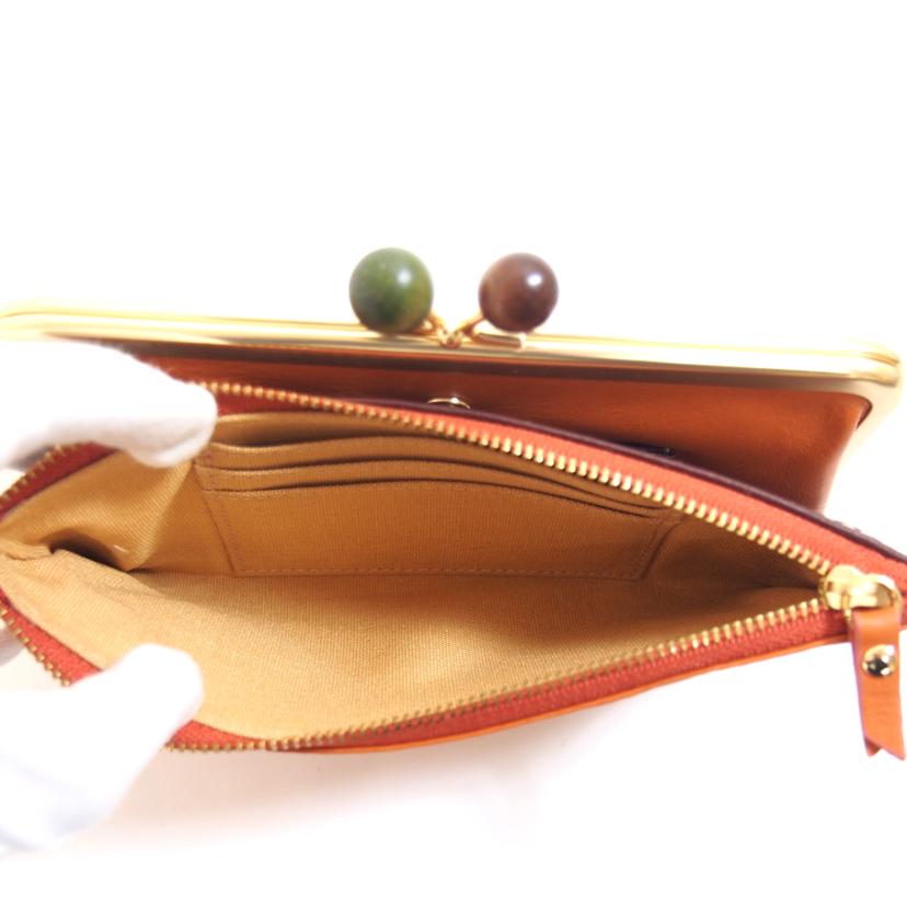 zucchero filato ズッケロフィラート/zucchero filato ガマ口レザー長財布/58009//-/Sランク/71