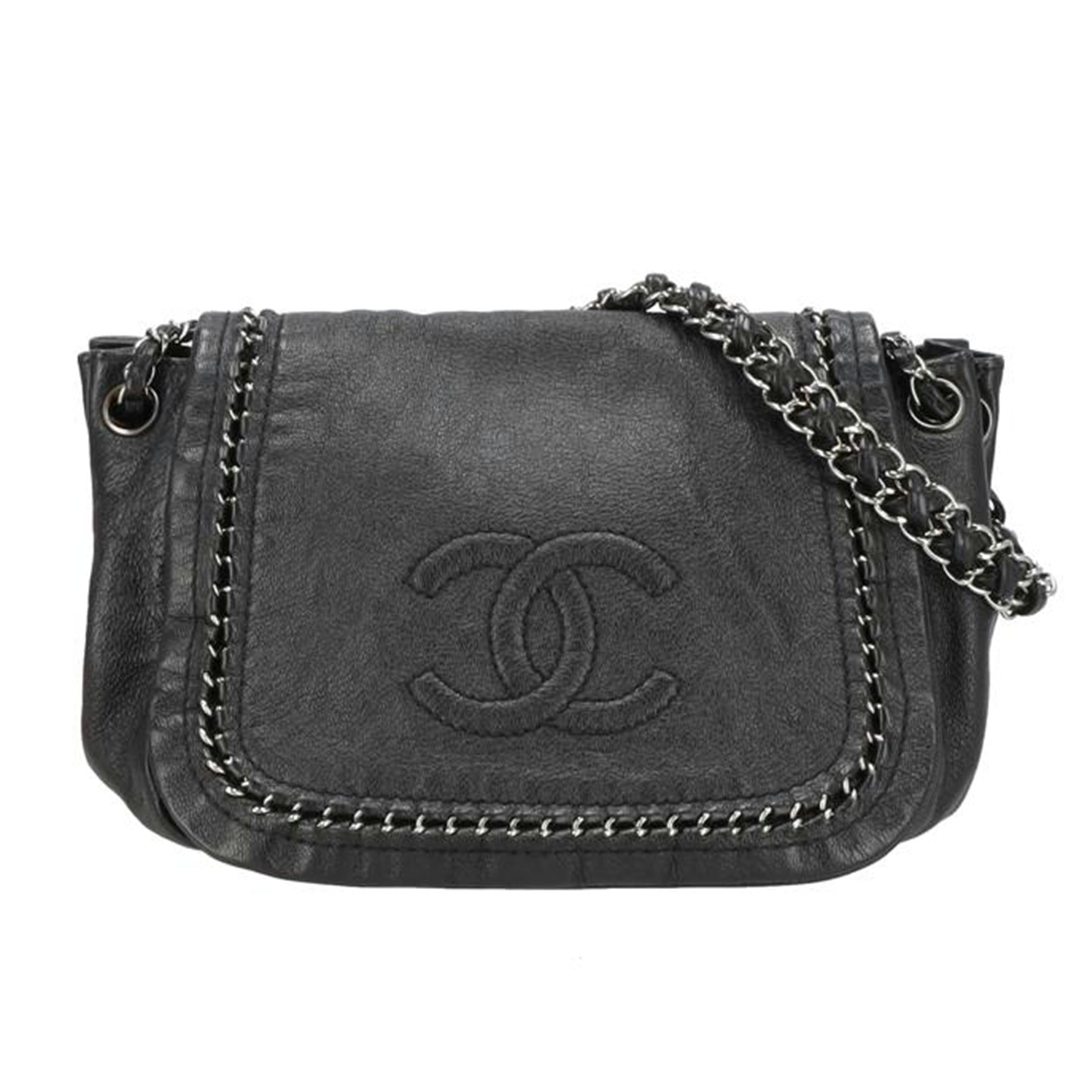 CHANEL/ラグジュアリーラインフラップチェーンショルダー//110*****/Aランク/24