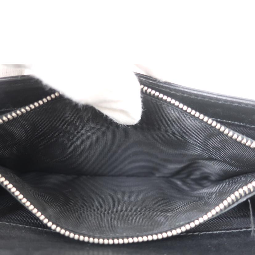 PRADA プラダ/ナイロン/レザー長財布 ブラック/1M0201//ABランク/65
