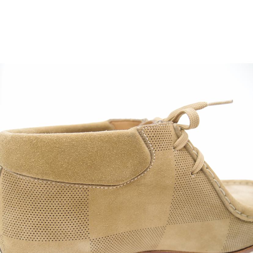 LOUIS VUITTON ルイヴィトン ビトン 茶 スウェード 市松模様 メンズ /モッズラインアンクルブーツ/ブラウン//BM0***/ABランク/69