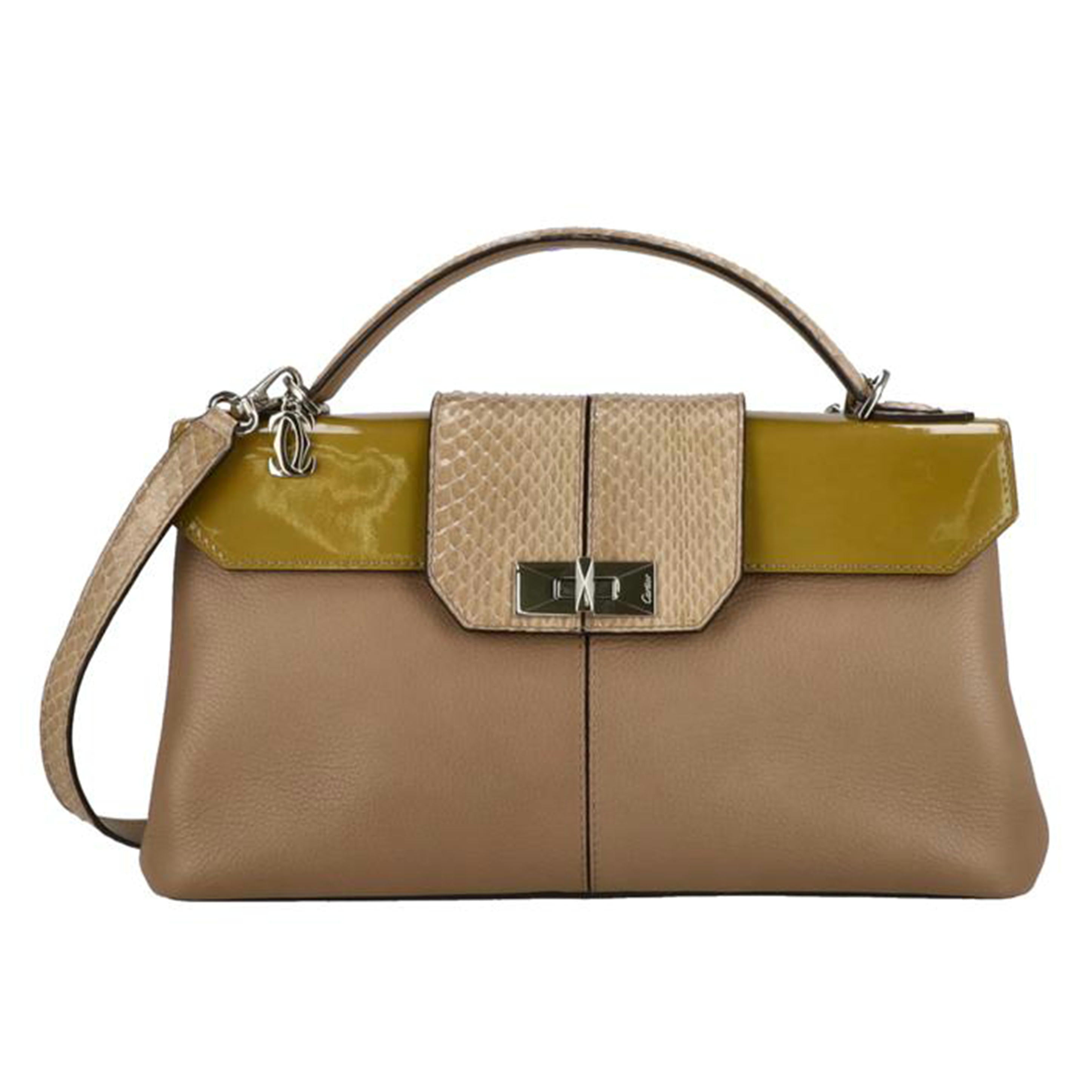 Cartier カルティエ/クラシックフェミニンパイソンパテントレザーハンド/L1001392//EUR*/Aランク/24