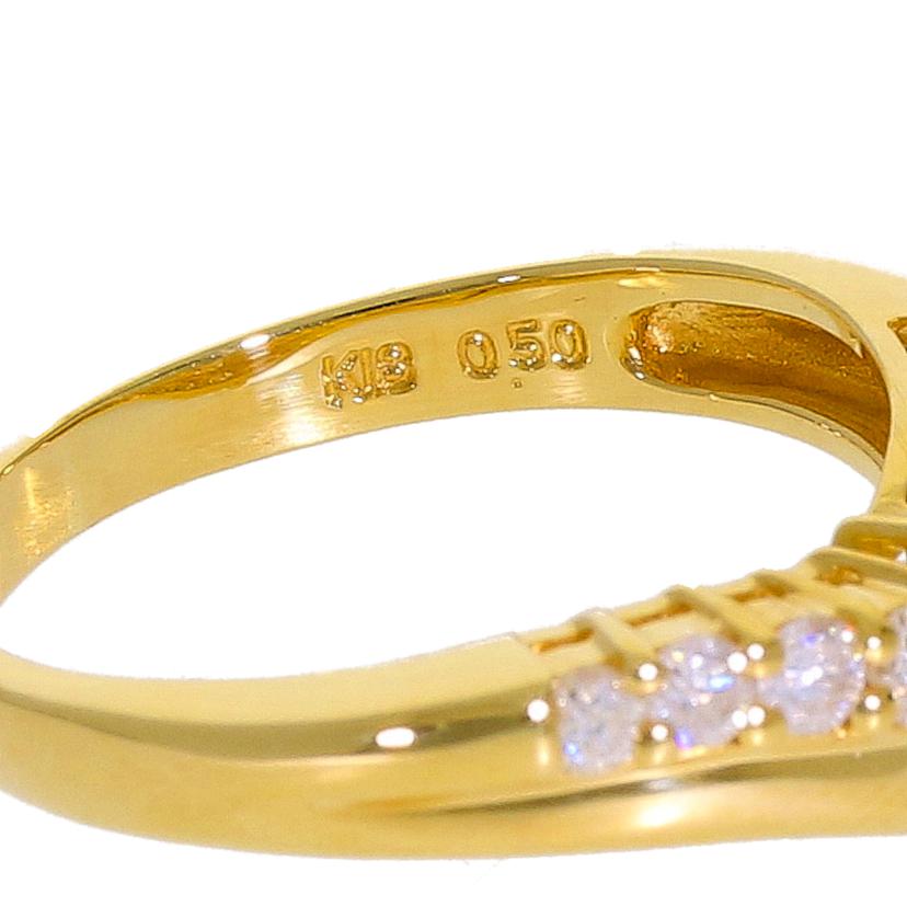 K18/K18ダイヤリング0.50ct #16/3.6g//Aランク/67