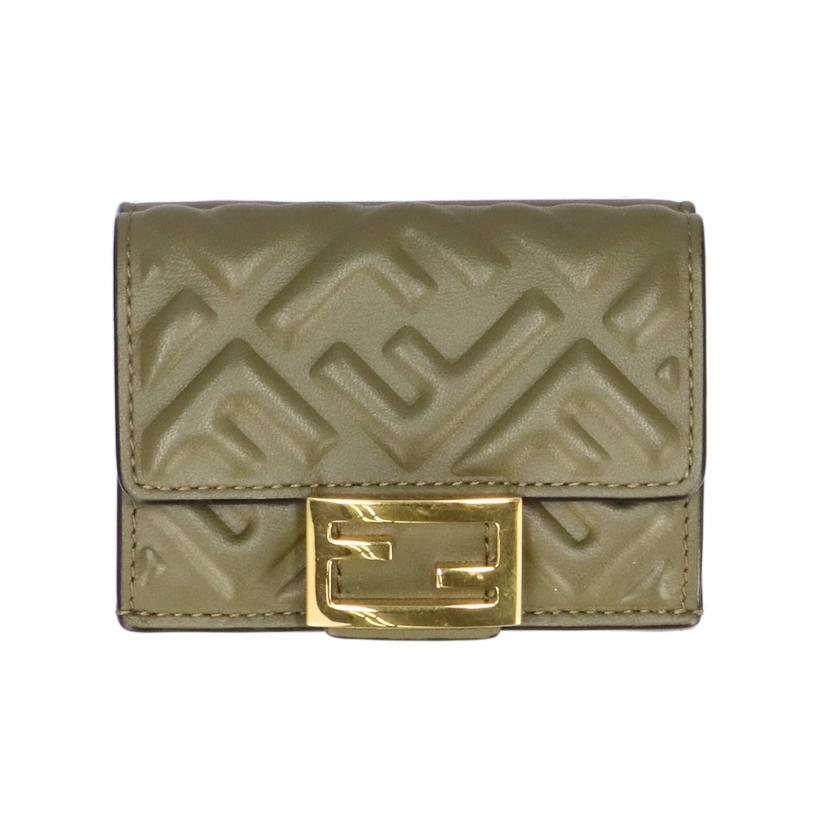 FENDI フェンディ/MICRO TRI-FOLD コンパクトウォレット/8M0395-AAJD-209-1508//ABランク/91