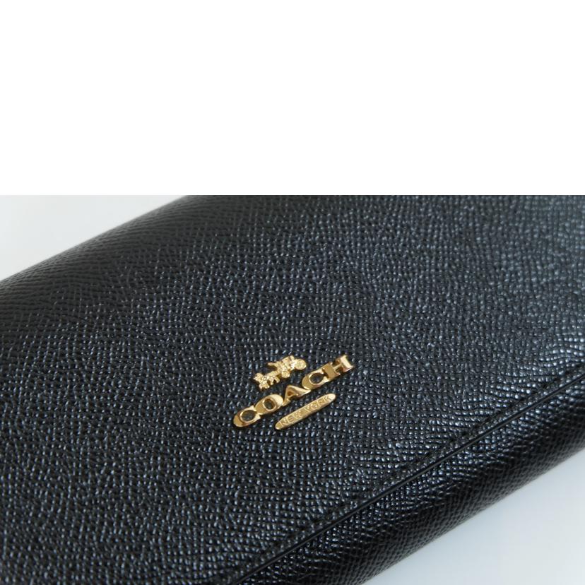 COACH コーチ/グロスグレインレザーフラップウォレット/58307//L19**/ABランク/71