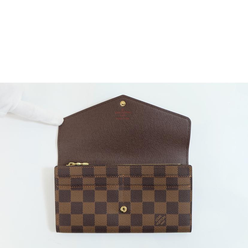 LV ルイヴィトン/ポルトフォイユ・サラ/ダミエ/エベヌ/N63209//RFI*/SAランク/71