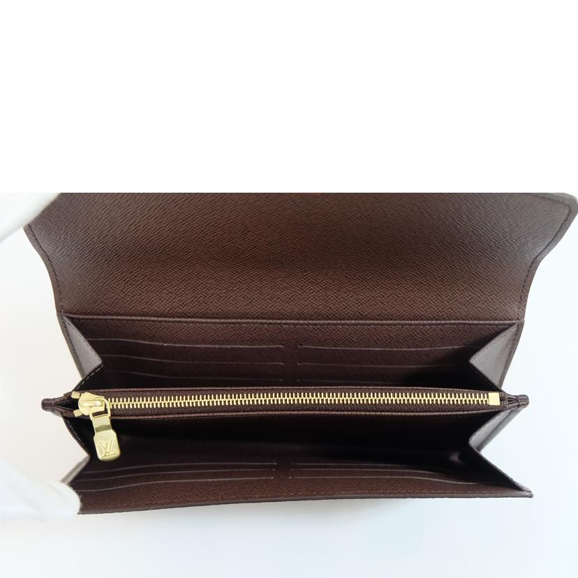 LV ルイヴィトン/ポルトフォイユ・サラ/ダミエ/エベヌ/N63209//RFI*/SAランク/71