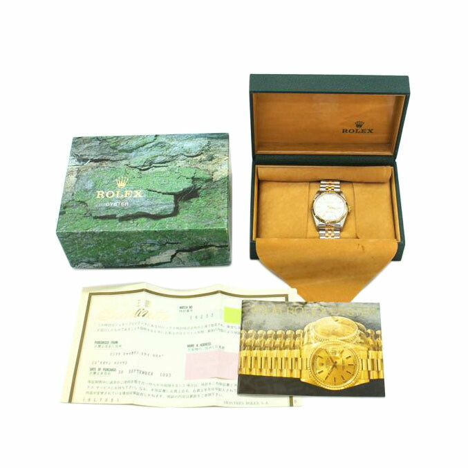 ROLEX ロレックス/デイトジャスト・ホワイト/SS×YG/X番/16233//X71**********/Aランク/78