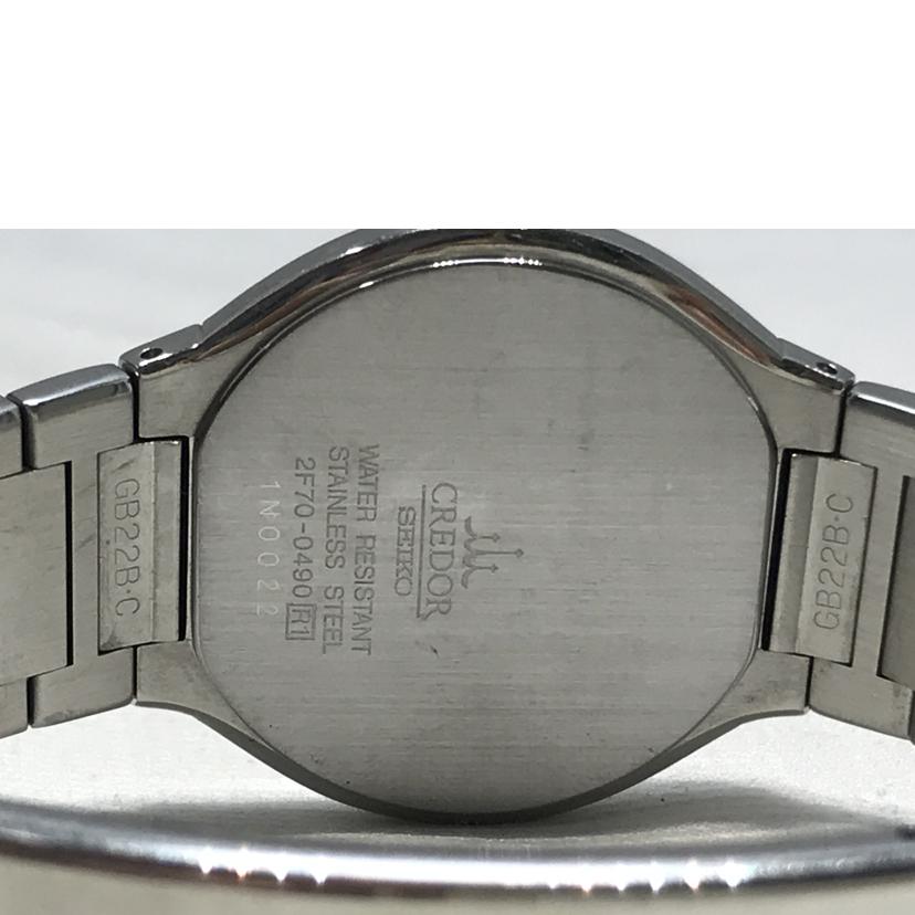 SEIKO セイコー/CREDOR SSベルト/2F70-0490//1N0***/Bランク/51