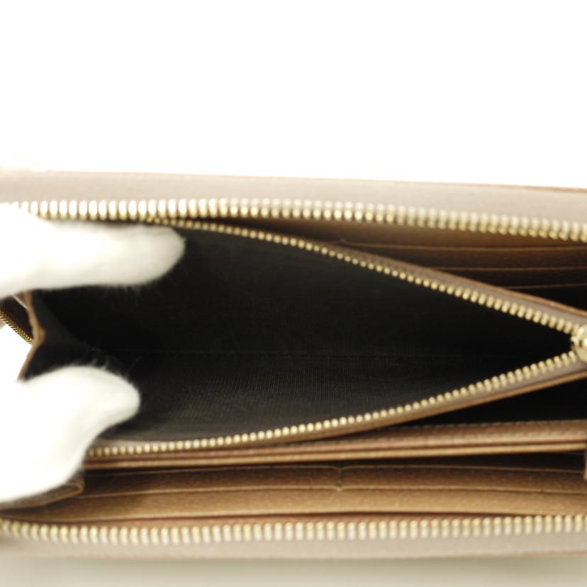 GUCCI/GGキャンバスラウンドファスナー長財布/ピンク/323397//214*/Aランク/69