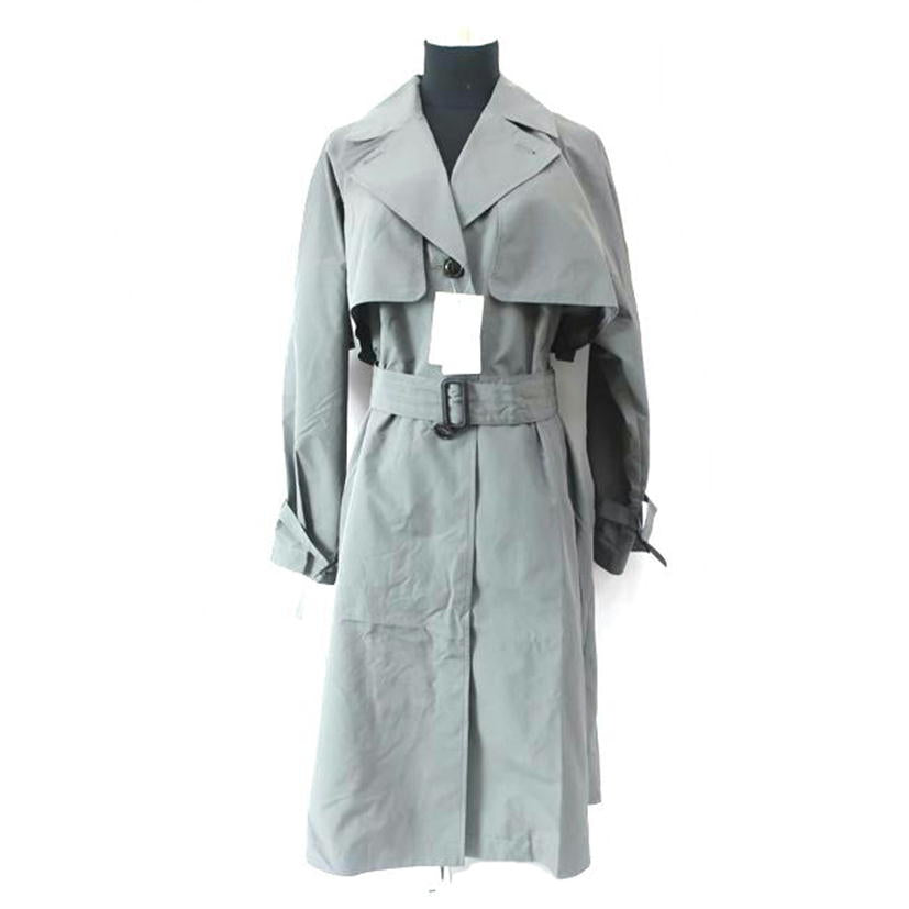 IENA イエナ/ポプリンシングルトレンチコート サイズ38 Mサイズ相当 グレー/23-020-900-0420-1-0//SAランク/65