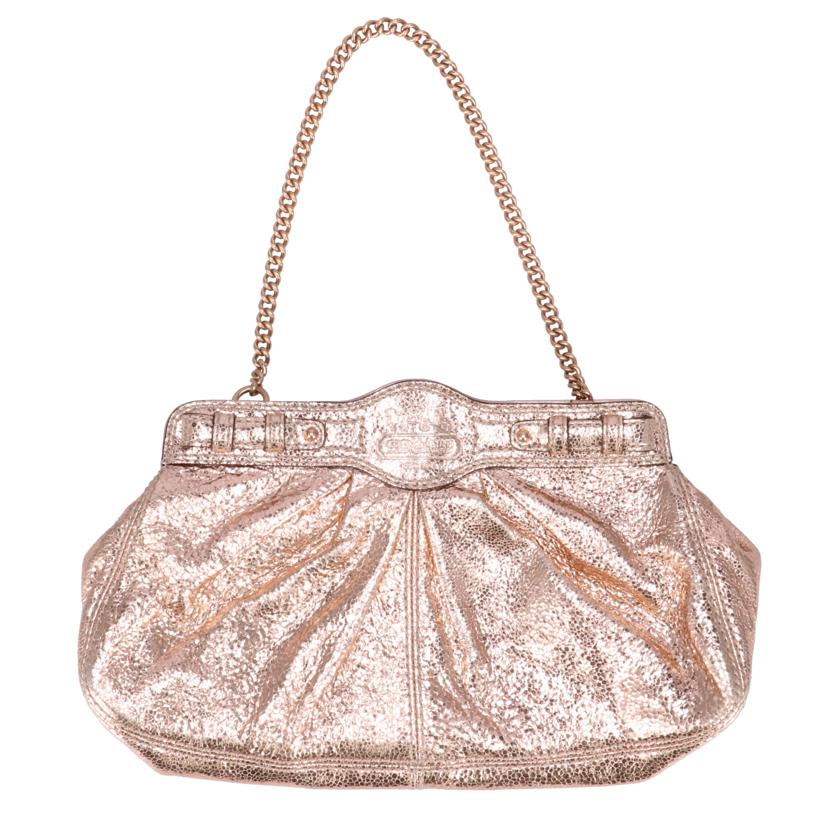 COACH コーチ/ガーネットテクスチャードメタリッククラッチ/14210//H09**/Bランク/06