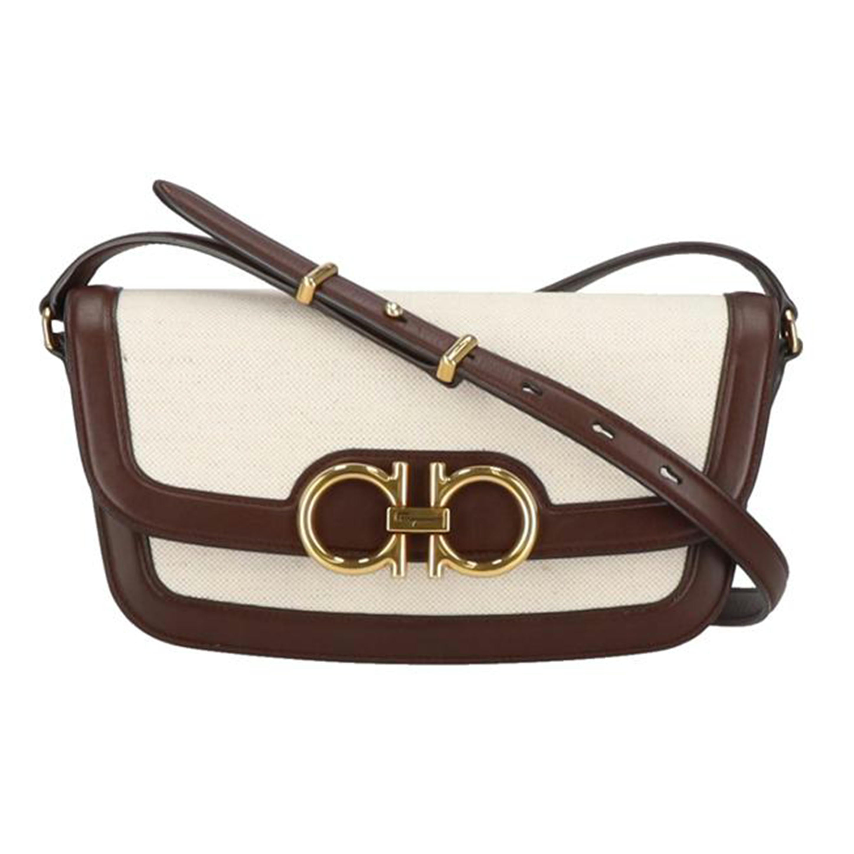 Ferragamo フェラガモ/ガンチーニ/トラピーズショルダーバッグ/GG-213475//Aランク/91