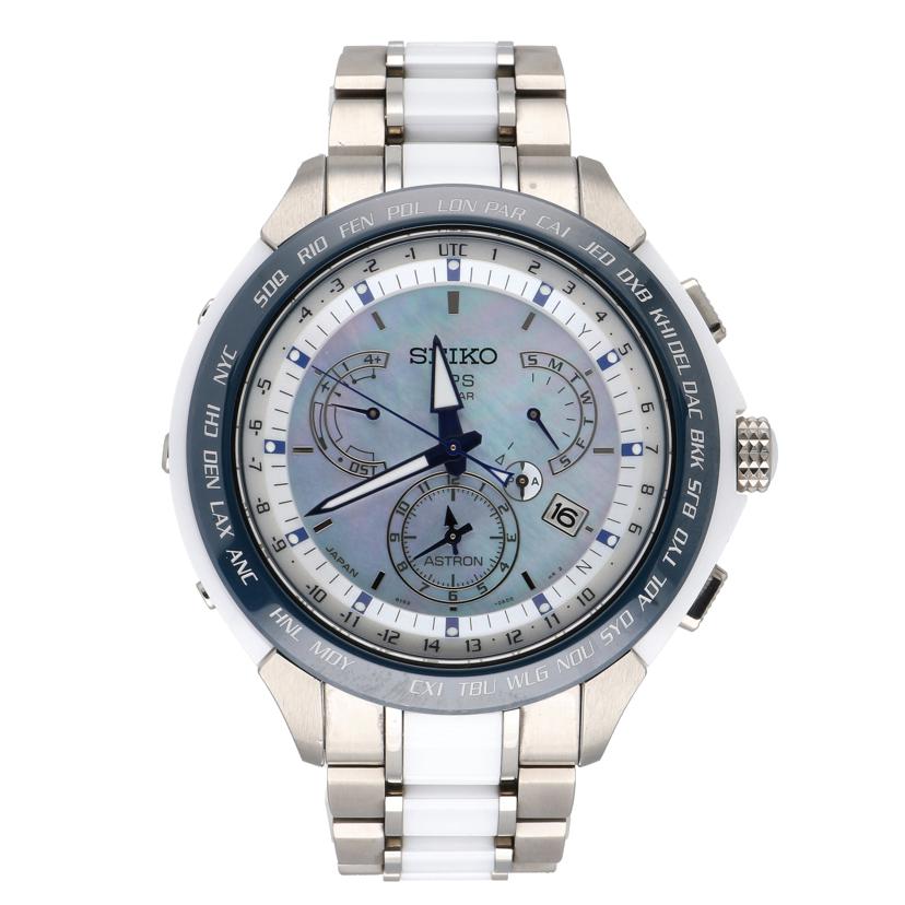 SEIKO セイコー/アストロン2015限定/チタン×セラミック/シェル文字盤/8X53-0AA0-2//184******/ABランク/75