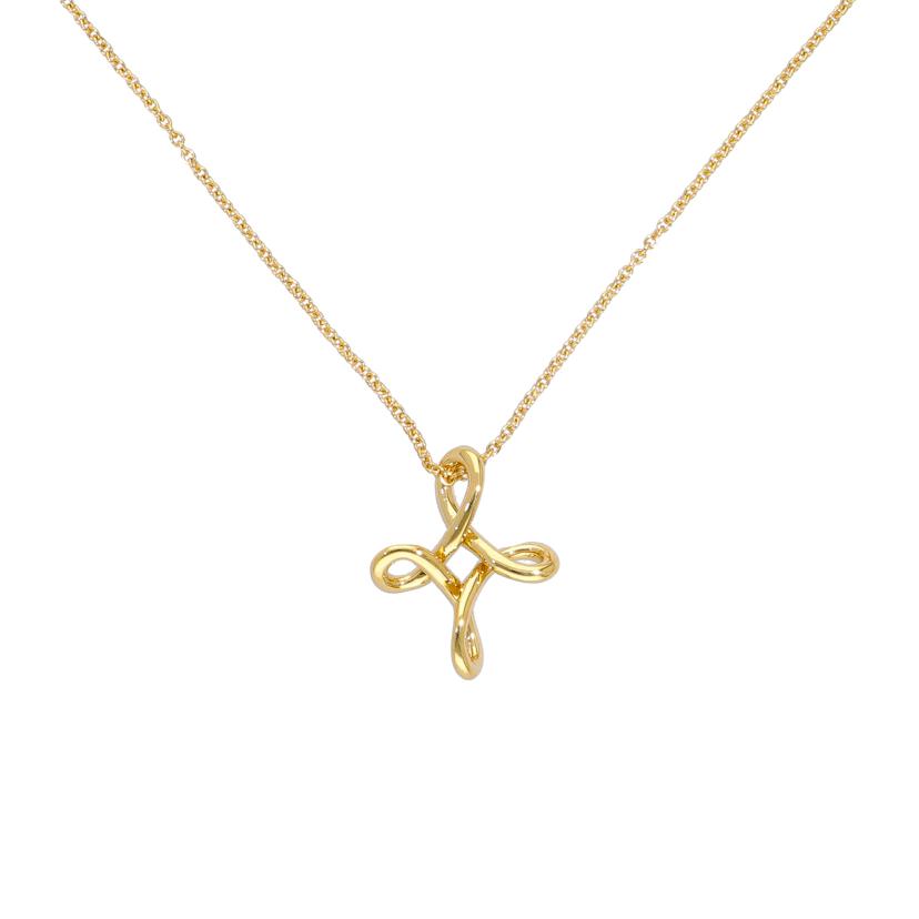 TIFFANY&Co. ティファニー/AU750YG/オープンクロスネックレス 41cm/3.1//Aランク/75