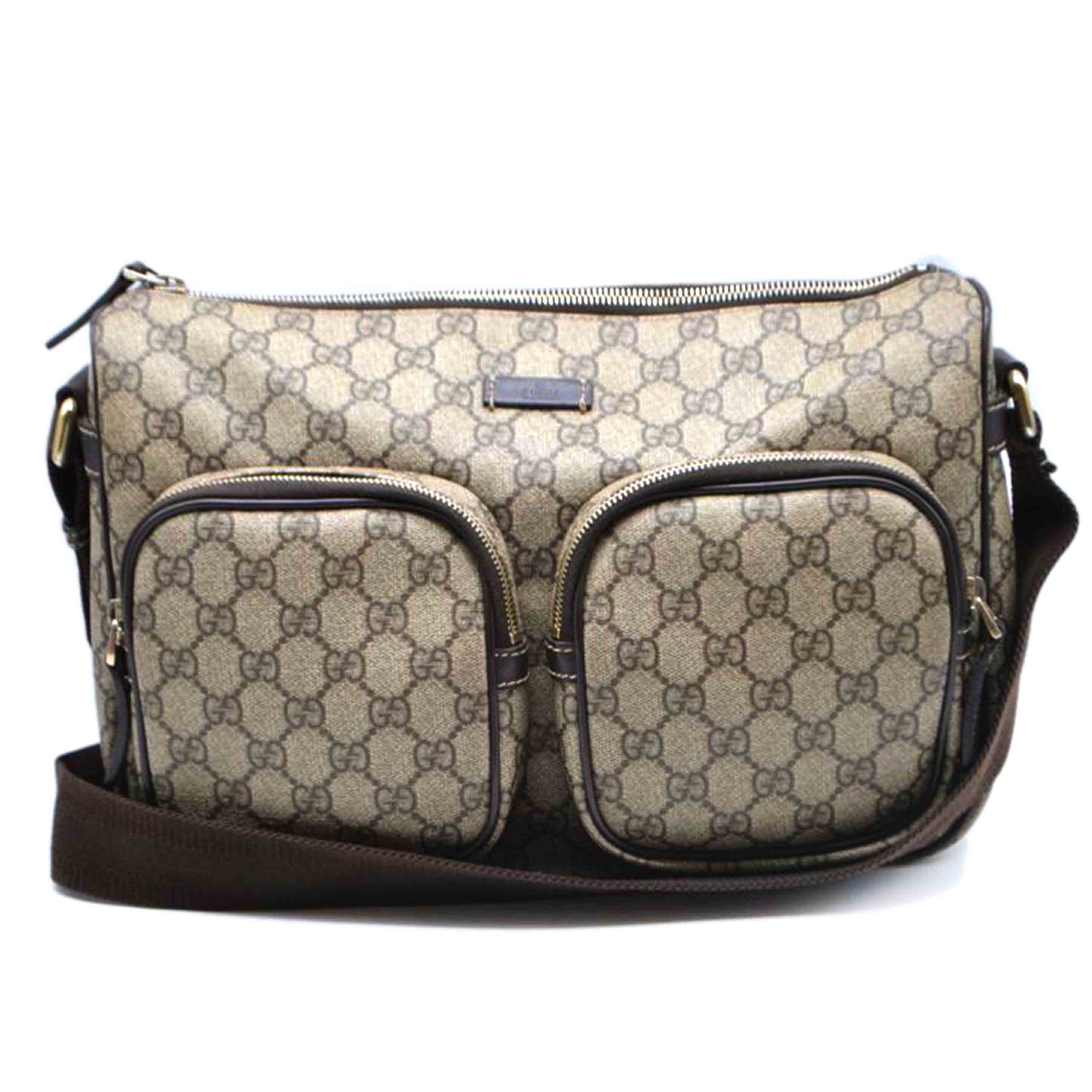 GUCCI グッチ/GGプラスツインポケットレザーショルダー/246881//520***/Bランク/89