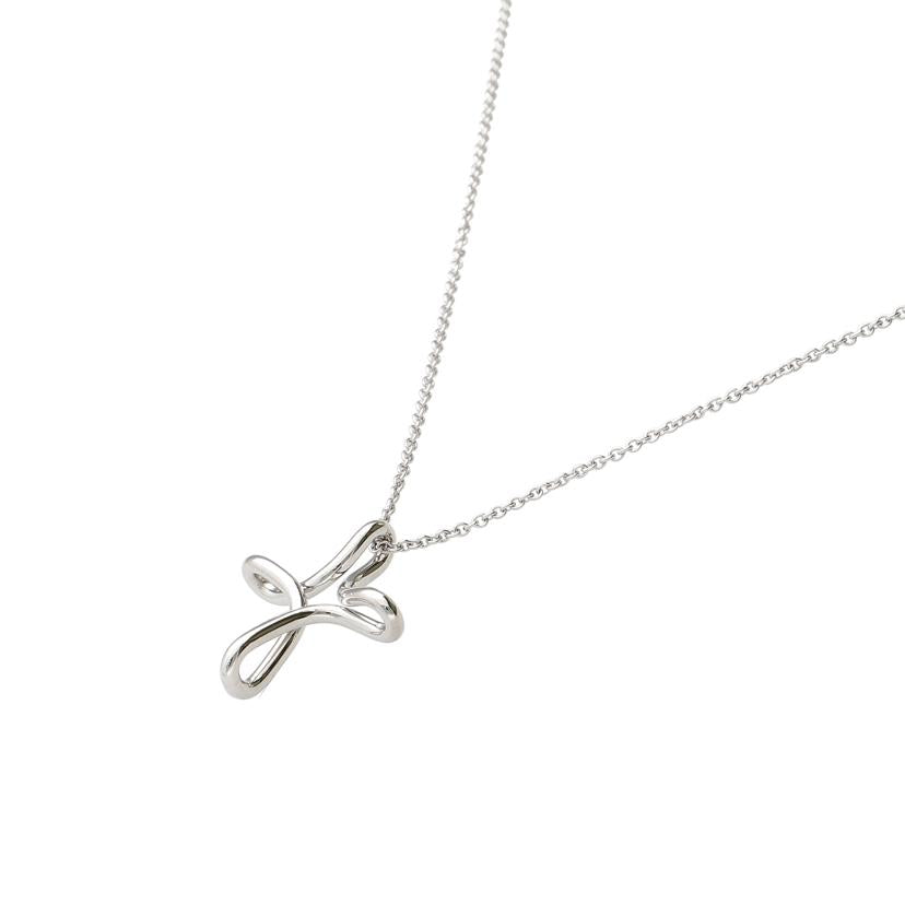 TIFFANY&Co. ティファニー/Pt950/オープンクロスネックレス 40.5cm/5.3//Aランク/75