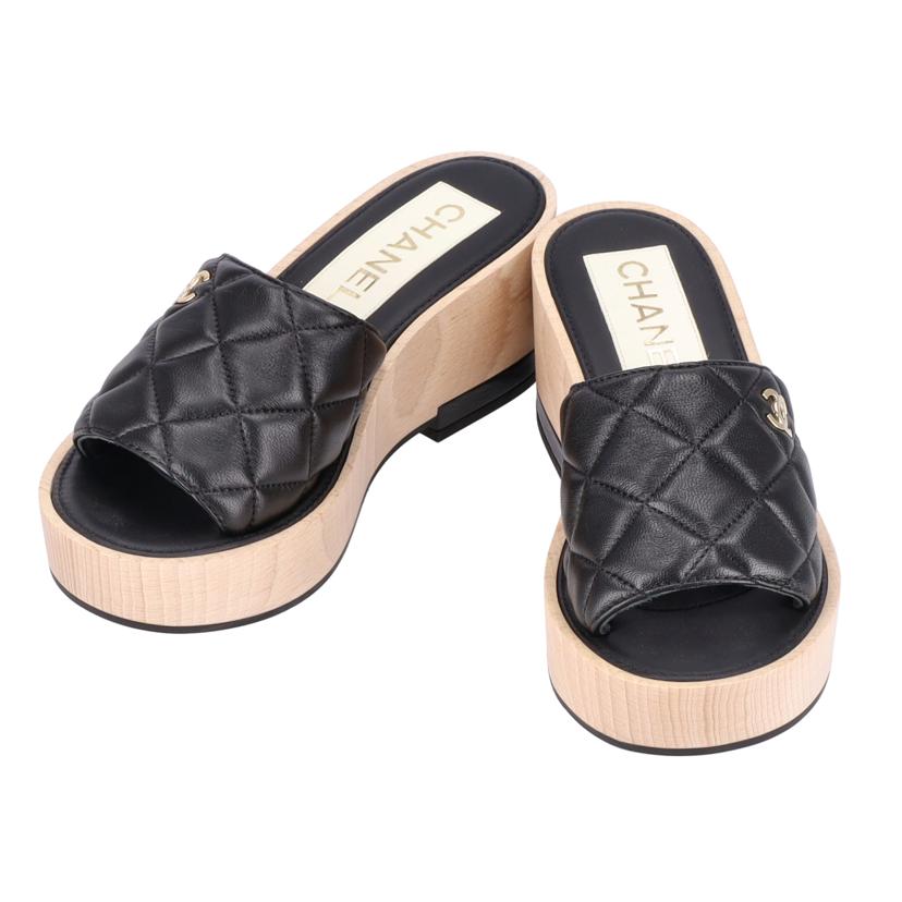 CHANEL/25 シャネル/ココマークマトラッセサンダル/#35//G38***/SAランク/75