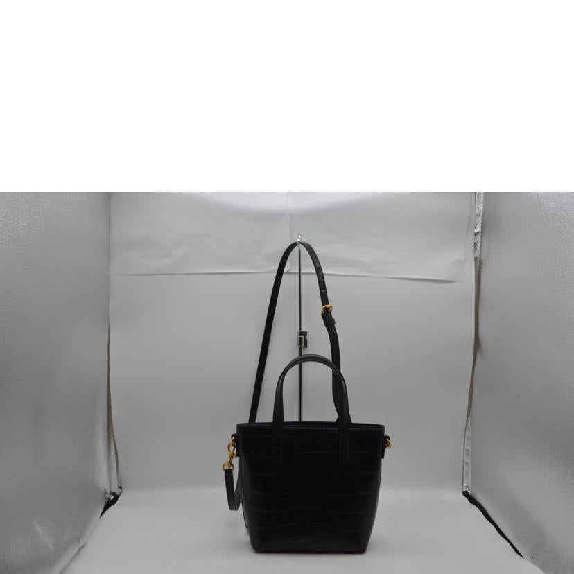 SAINT LAURENT サンローラン/ミニトイ/エンボスクロコレザー/ノワール/712367//122*/SAランク/89