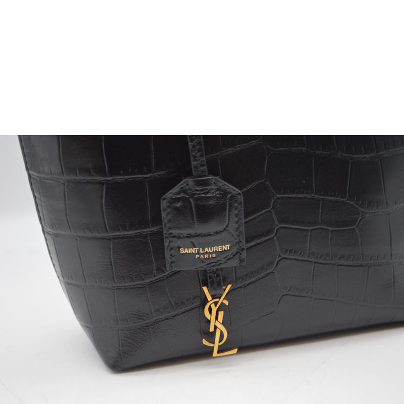 SAINT LAURENT サンローラン/ミニトイ/エンボスクロコレザー/ノワール/712367//122*/SAランク/89