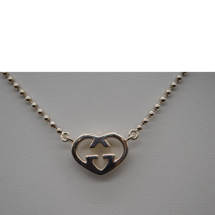 GUCCI グッチ/Ag925インターロッキングGハートブリットネックレス/246486//Aランク/89